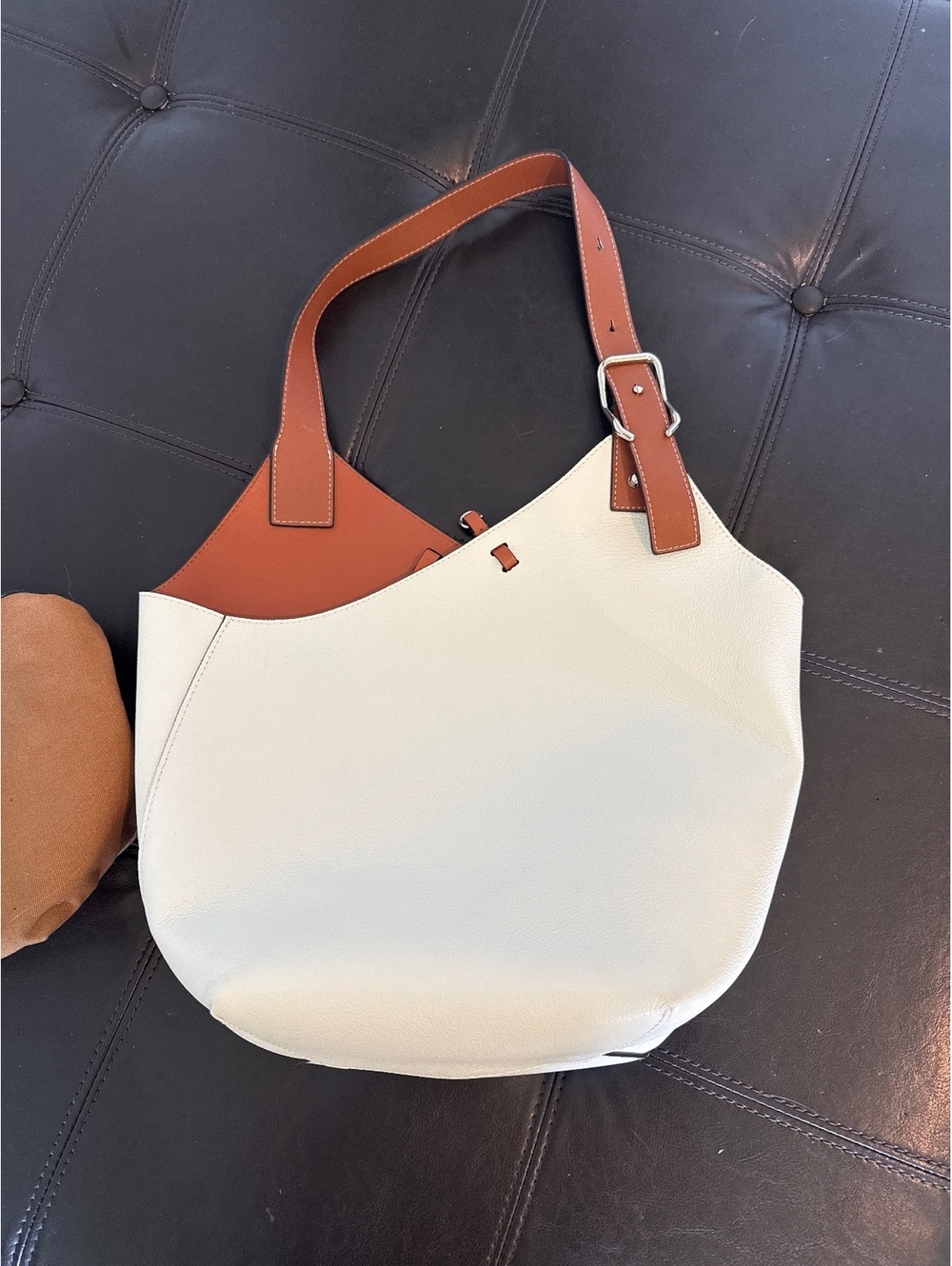 Cream Bucket Bag
